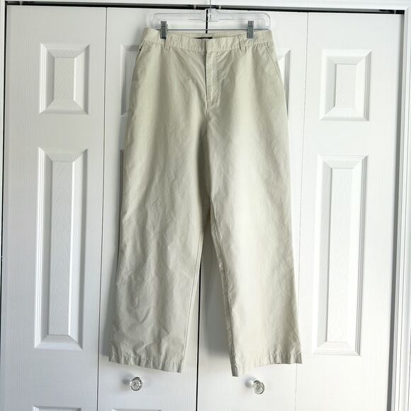 Lauren Ralph Lauren Pants Size M? Beige Ripstop Snap Hem Utility Safari - Picture 1 of 11
